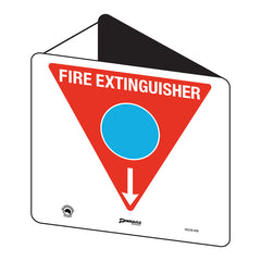 Fire Extinguisher Marker, Foam (Blue Circle), Off Wall - Safety Sign
