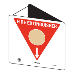 Fire Extinguisher Marker, Wet Chemical (Brown Circle), Off Wall - Safety Sign