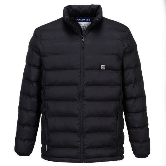 Portwest Ultrasonic Heated Tunnel Jacket in Black