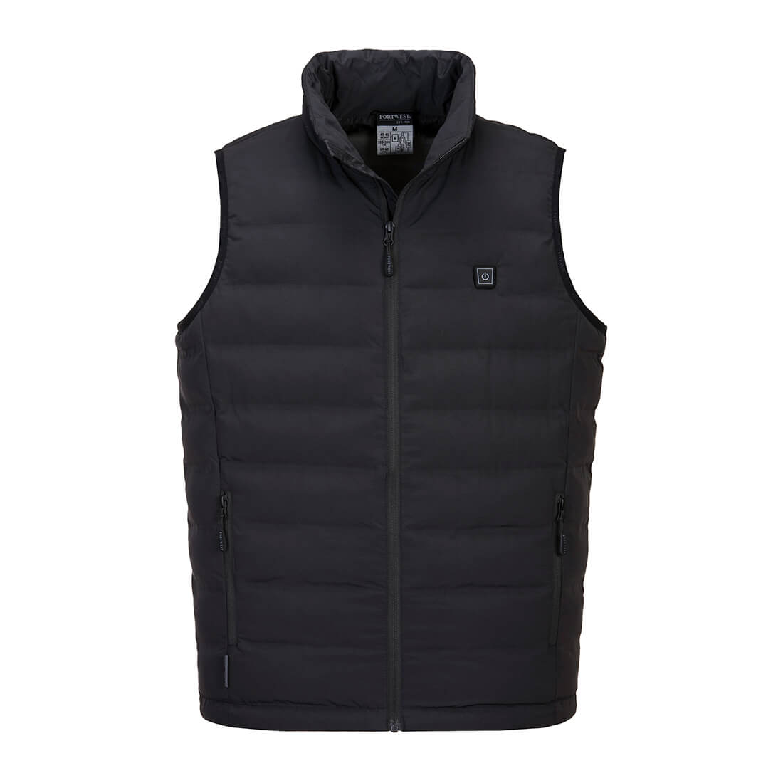 Portwest Ultrasonic Heated Tunnel Vest in Black