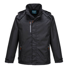 Portwest Outcoach Rain Jacket in Black