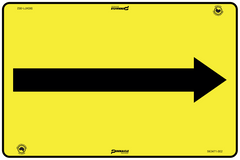 Arrow (Black On Yellow) Sign - Safety Sign