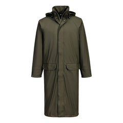 Portwest Flexatex Chem Long Coat in Forest Nights