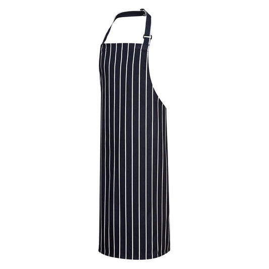 Portwest Butchers Apron in Navy/White
