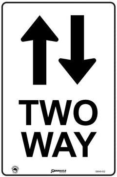 Two Way (Up & Down Arrows) Sign - Safety Sign