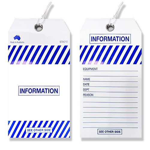 Maxisafe SDT102 Safety Tag "Information"