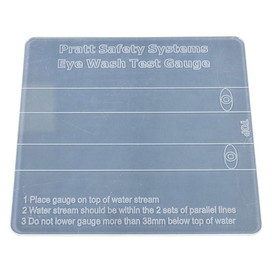 Pratt Safety Eyewash Test Gauge Plastic Transparent