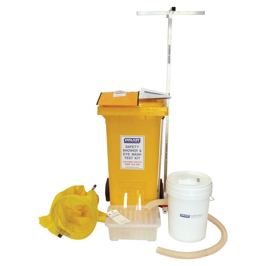 Pratt Safety Shower Test Kit With Bin