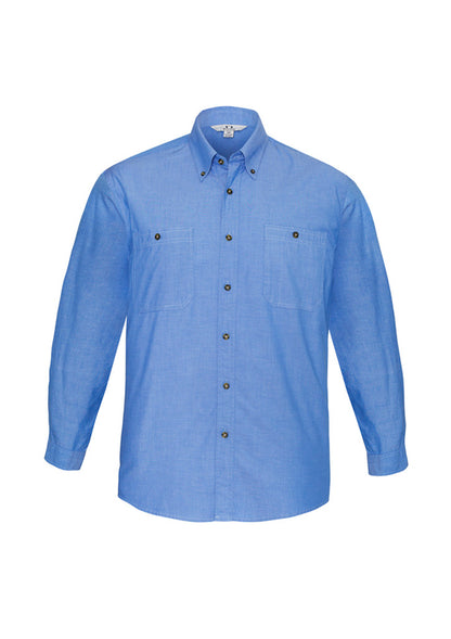 SH112 Biz Collection Wrinkle Free Chambray Shirt product front