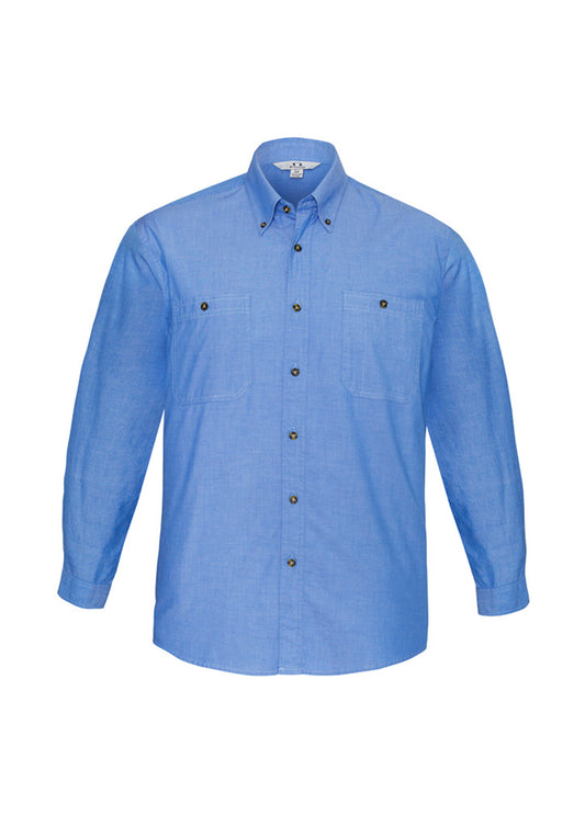SH112 Biz Collection Wrinkle Free Chambray Shirt product front