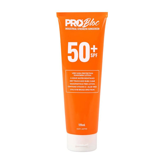 Pro Choice Safety Gear Probloc SPF 50 + Sunscreen 125ML Squeeze Bottle