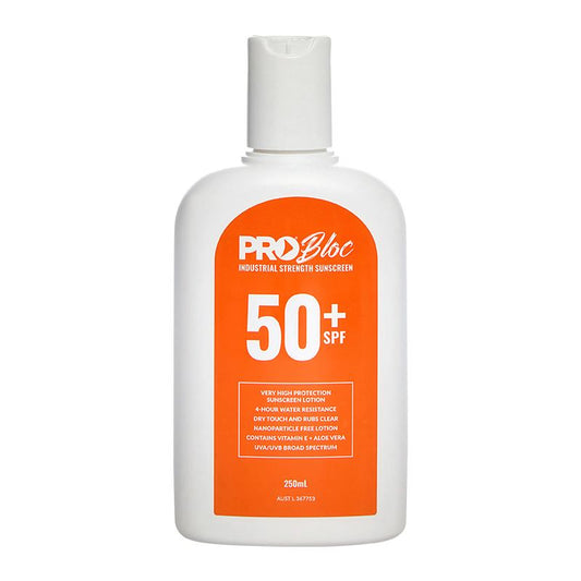 Pro Choice Safety Gear Probloc SPF 50 + Sunscreen 250ML Squeeze Bottle