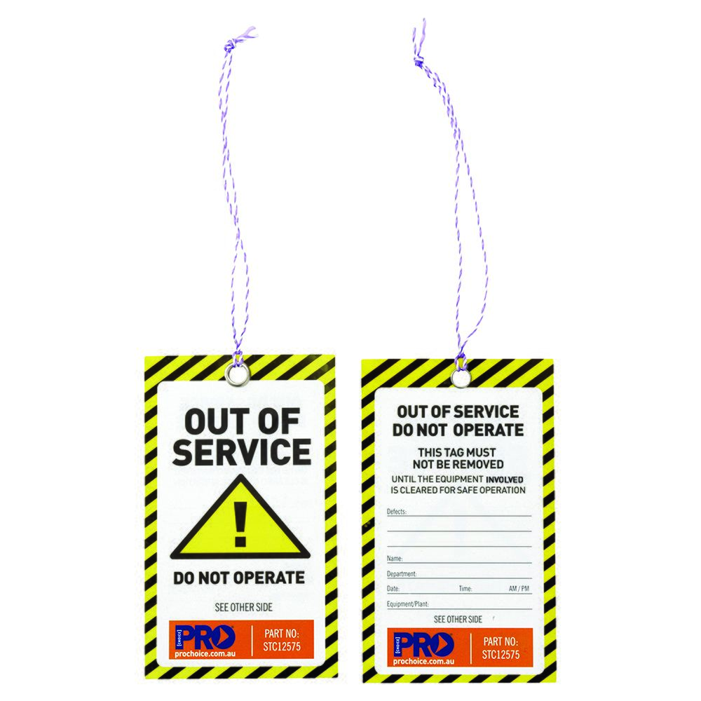 Pro Choice Safety Gear Safety Tag -125mm X 75mm Caution