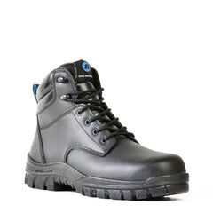 SATURN- BLACK MID CUT LACE UP SAFETY BOOT
