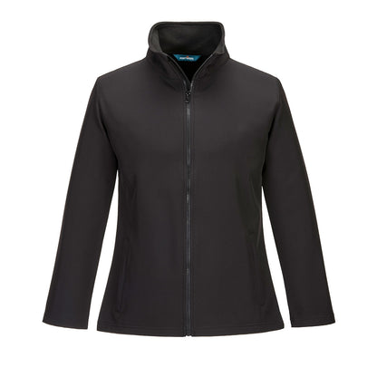Portwest Women's Print and Promo Softshell (2L) in Black
