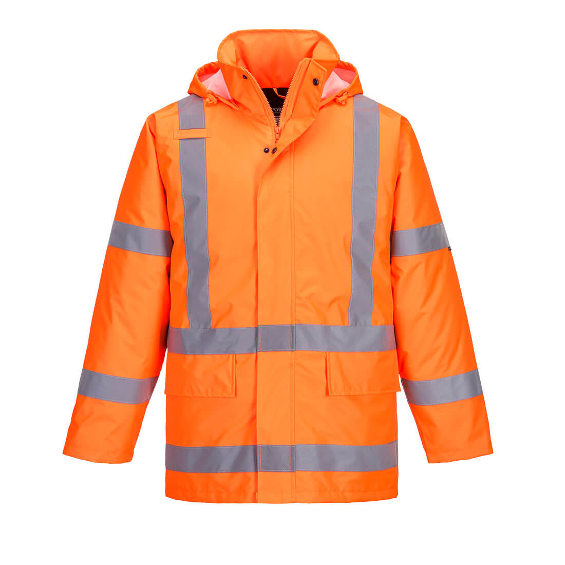 Portwest TTMC-W17 X Back Winter Traffic Jacket in Orange