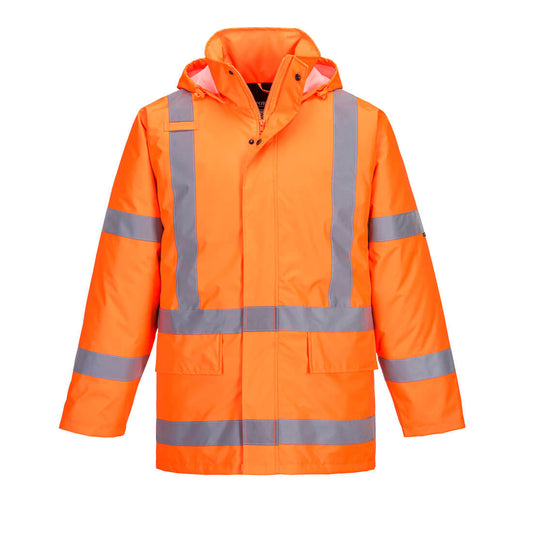 Portwest TTMC-W17 X Back Winter Traffic Jacket in Orange