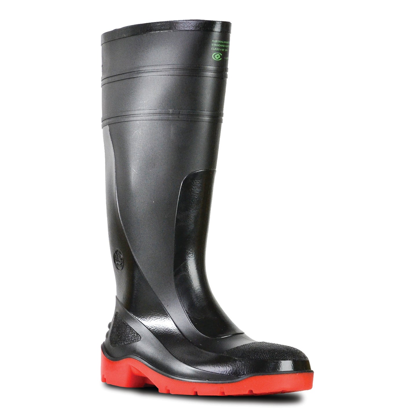 UTILITY- BLACK/RED 400 PVC SAFETY GUMBOOT
