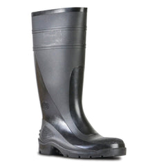 UTILITY- BLACK/BLACK 400 PVC NON SAFETY GUMBOOT