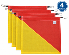 Premium Mesh Type Oversize Flag w/ Rope, Pack/4 - Safety Sign