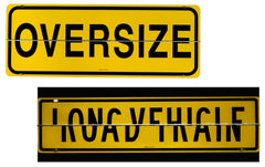 Long Vehicle/Road Train/Oversize Tri Flip Sign, , Hinged - Safety Sign
