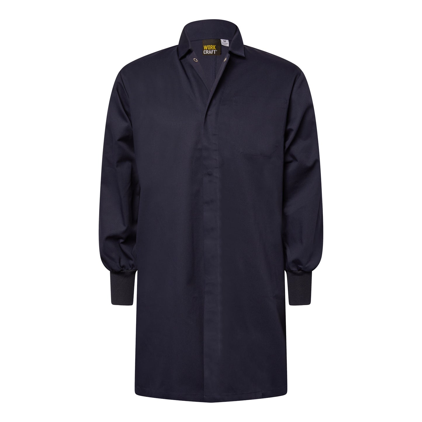 Workcraft WJ3011 Mens Food Industry Dustcoat With Internal Pockets in Dark Navy