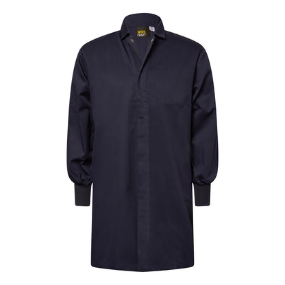Workcraft WJ3011 Mens Food Industry Dustcoat With Internal Pockets in Dark Navy
