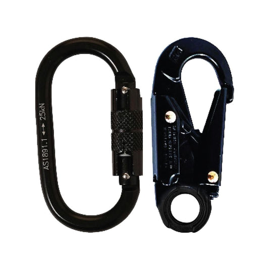 LINQ Height Safety Elite Single Leg Shock Absorbing 2M Adjustable Lanyard With Hardware KD & SN