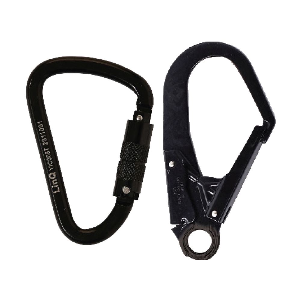 LINQ Height Safety Elite Single Leg Elasticated Lanyard with Hardware KT & SD