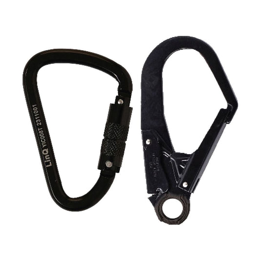 LINQ Height Safety Elite Single Leg Elasticated Lanyard with Hardware KT & SD