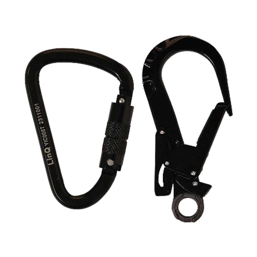 LINQ Height Safety Elite Single Leg Elasticated Lanyard With Hardware KT & ST