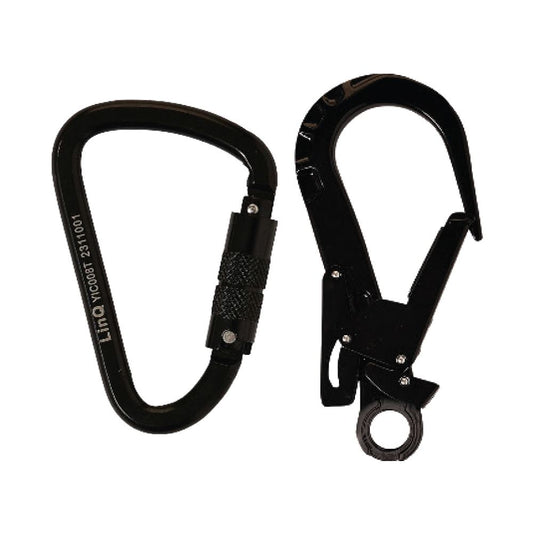 LINQ Height Safety Elite Single Leg Elasticated Lanyard With Hardware KT & ST