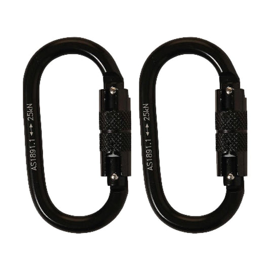 LINQ Height Safety Elite Single Leg Shock Absorbing Webbing Lanyard With Hardware KD X2