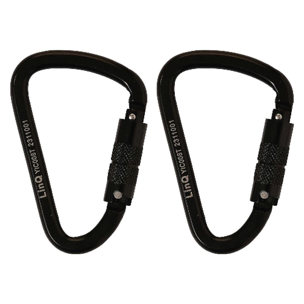 LINQ Height Safety Elite Single Leg Shock Absorbing Webbing Lanyard with Hardware KT X2