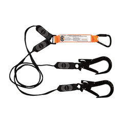 LINQ Height Safety Elite Double Leg Shock Absorbing Webbing Lanyard With Hardware KT & ST
