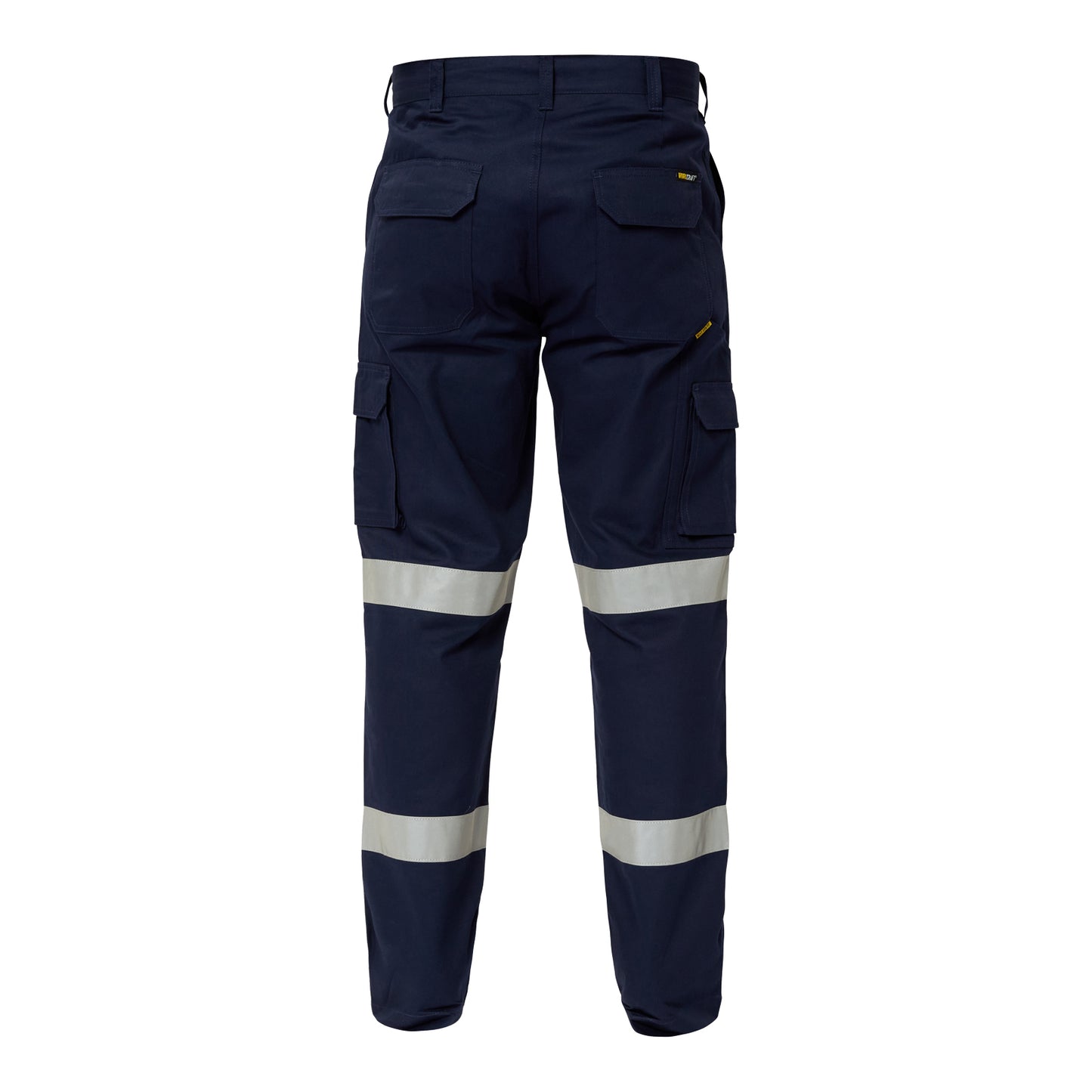 Workcraft WP4015 Mens Reflective Mid-Weight Cargo Cotton Drill Trouser in Navy