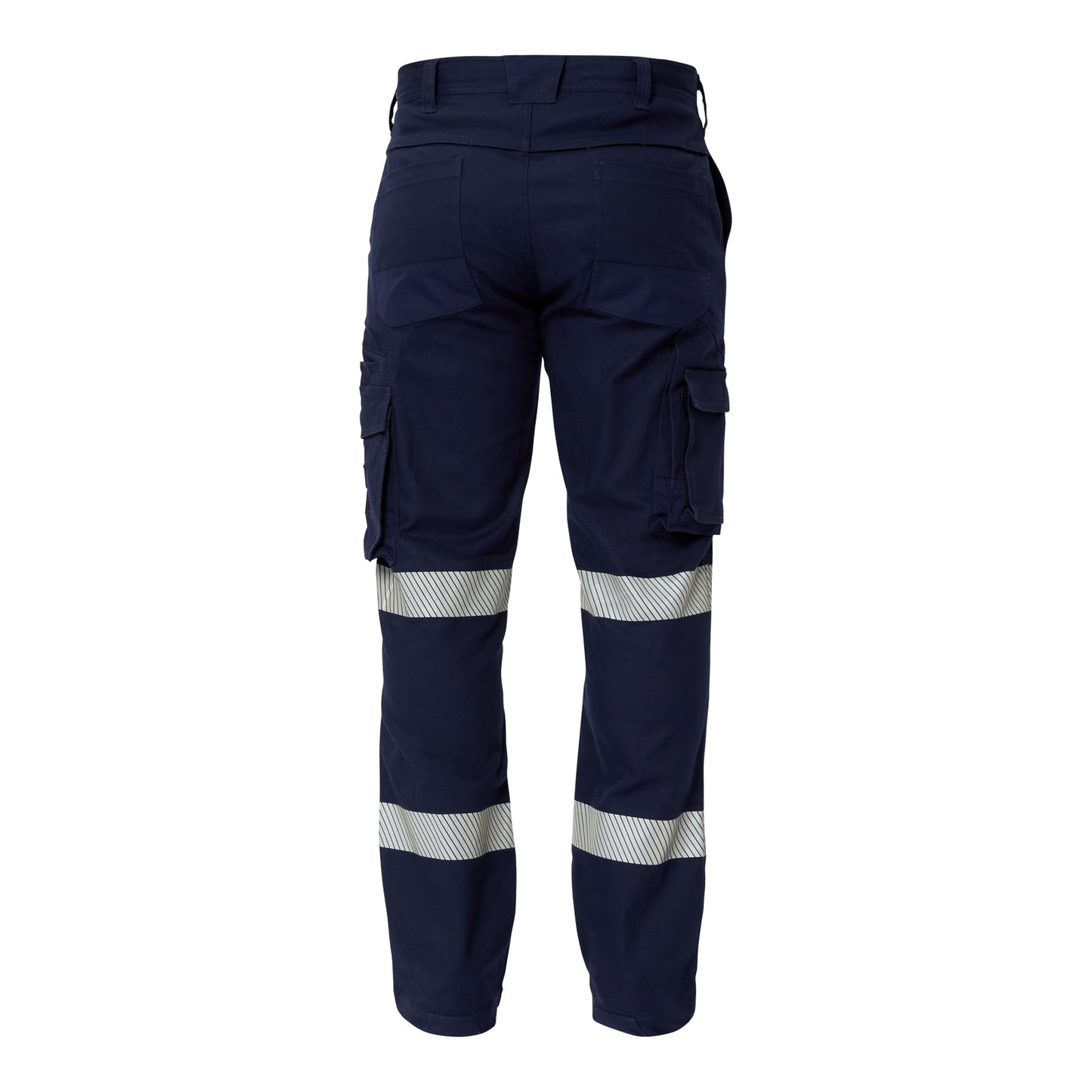 Workcraft WP4019 Mens Stretch Cargo Pants With Segmented Tape in Navy
