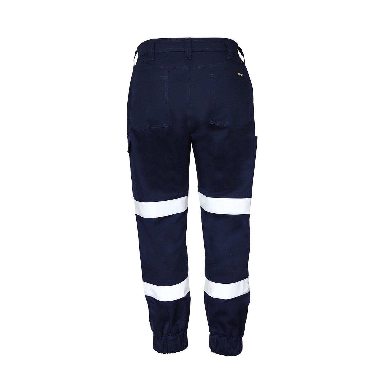 Workcraft WP4076 Mens Stretch Drill Cargo Pant-Tape & Cuffed Hem in Navy