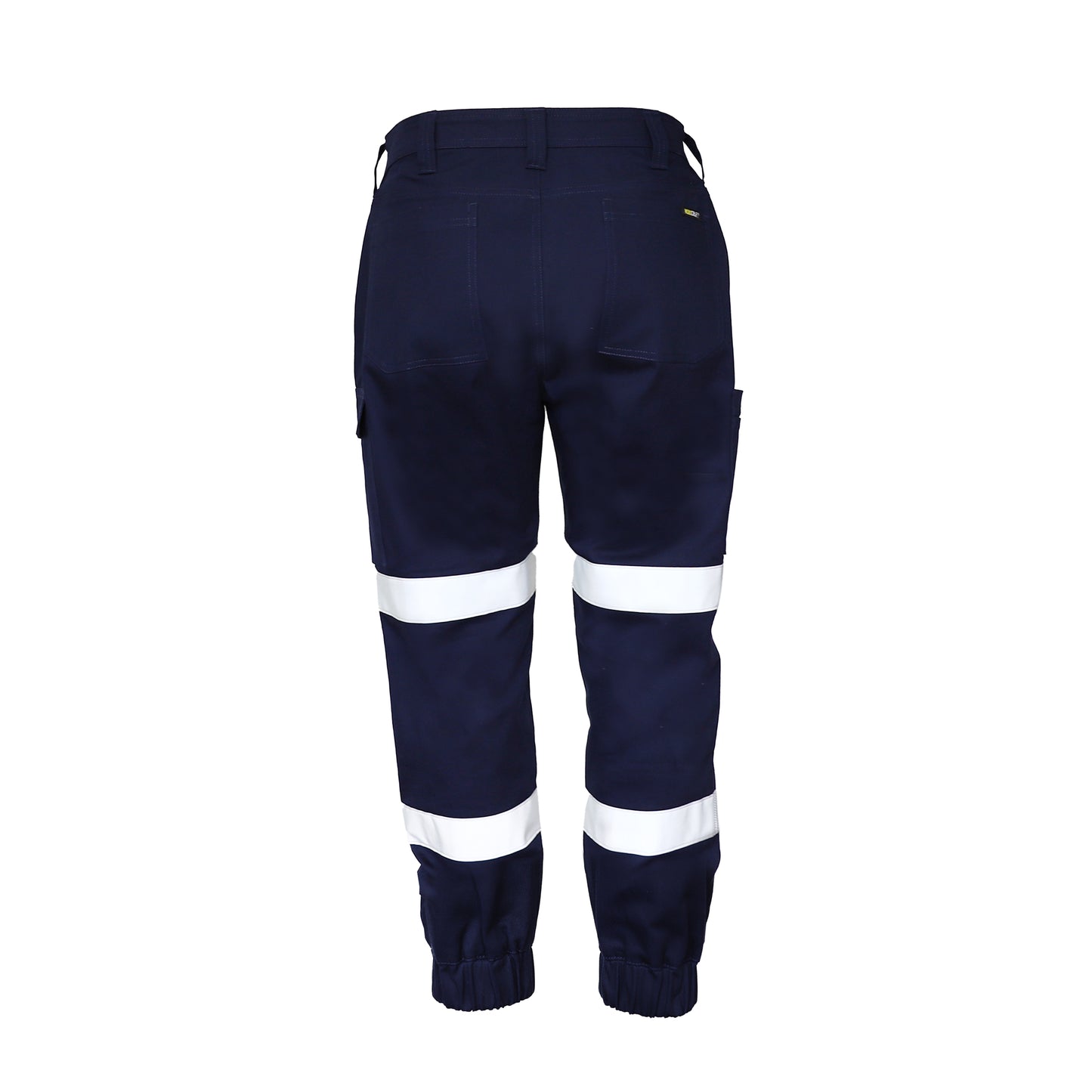 Workcraft WPL476 Ladies Stretch Drill Cargo Pant-Tape & Cuffed Hem in Navy