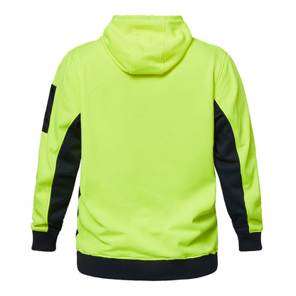 Workcraft WT8010 Hi Vis Hoodie in Yellow/Navy