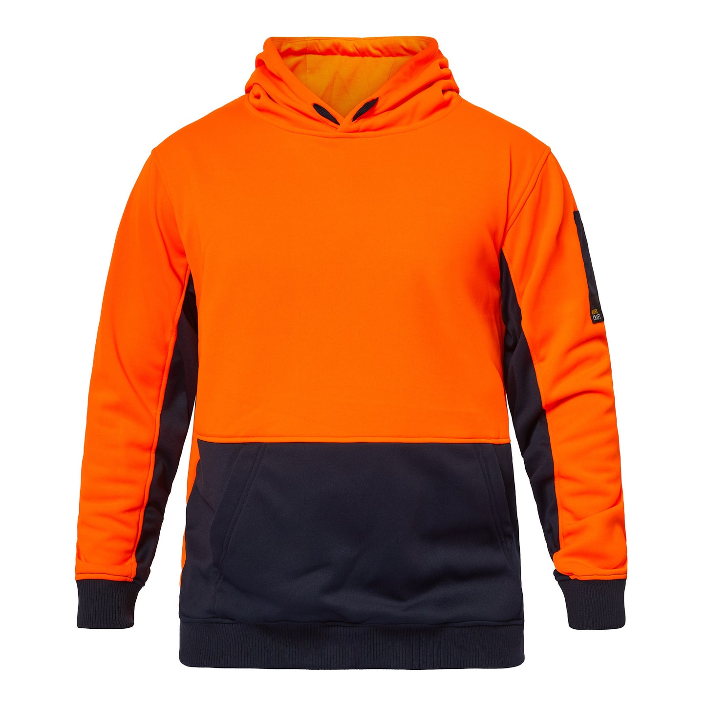Workcraft WT8010 Hi Vis Hoodie in Orange/Navy