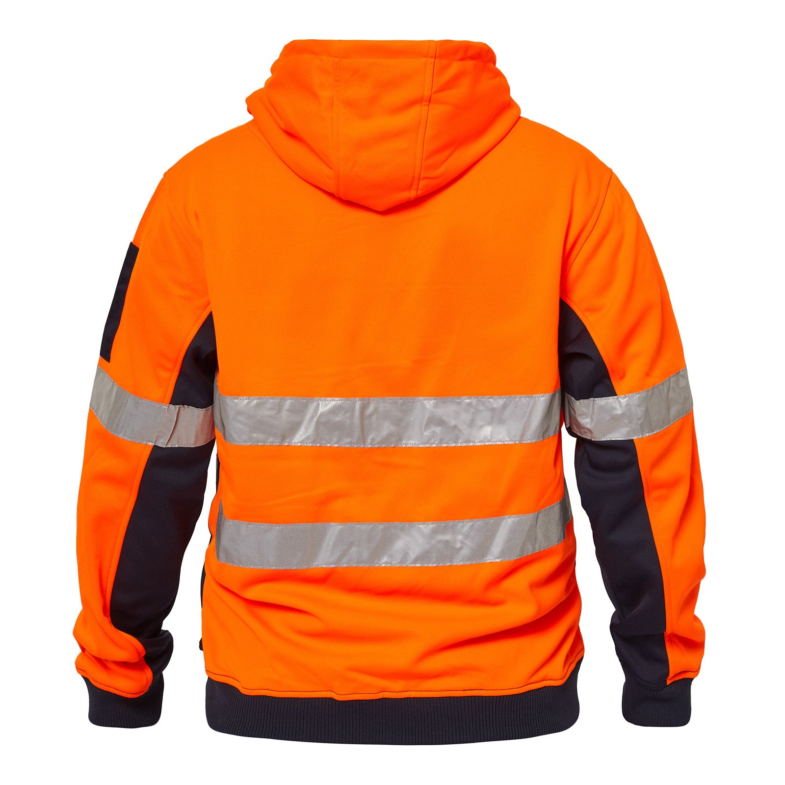 Workcraft WT8011 Hi Vis Hoodie in Orange/Navy