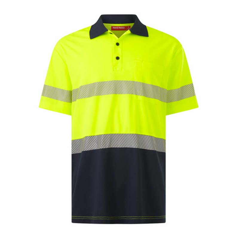 Hard Yakka Y19618 Mens Short Sleeve Hi Vis Taped Polo