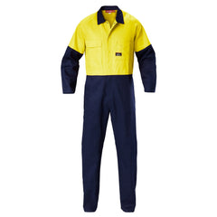 Hard Yakka Y00270 Hi-Vis 2Tone Cotton Drill Coverall