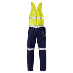 Hard Yakka Y01055 Hi-Vis 2Tone Action Back Cotton Taped Overall