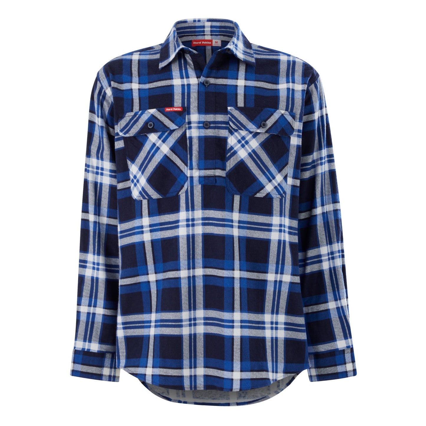 Hard Yakka Y04006 Core Long Sleeve Closed Front Check Flannel Shirt