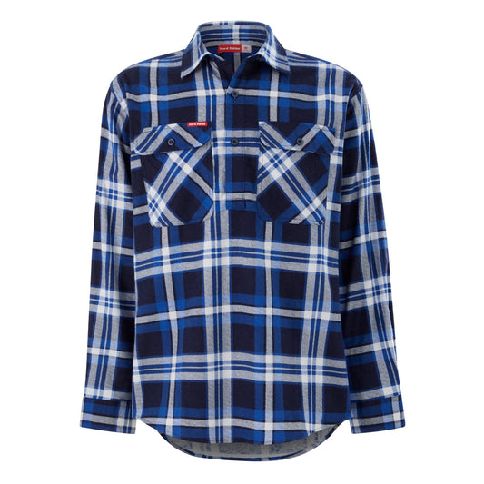 Hard Yakka Y04006 Core Long Sleeve Closed Front Check Flannel Shirt