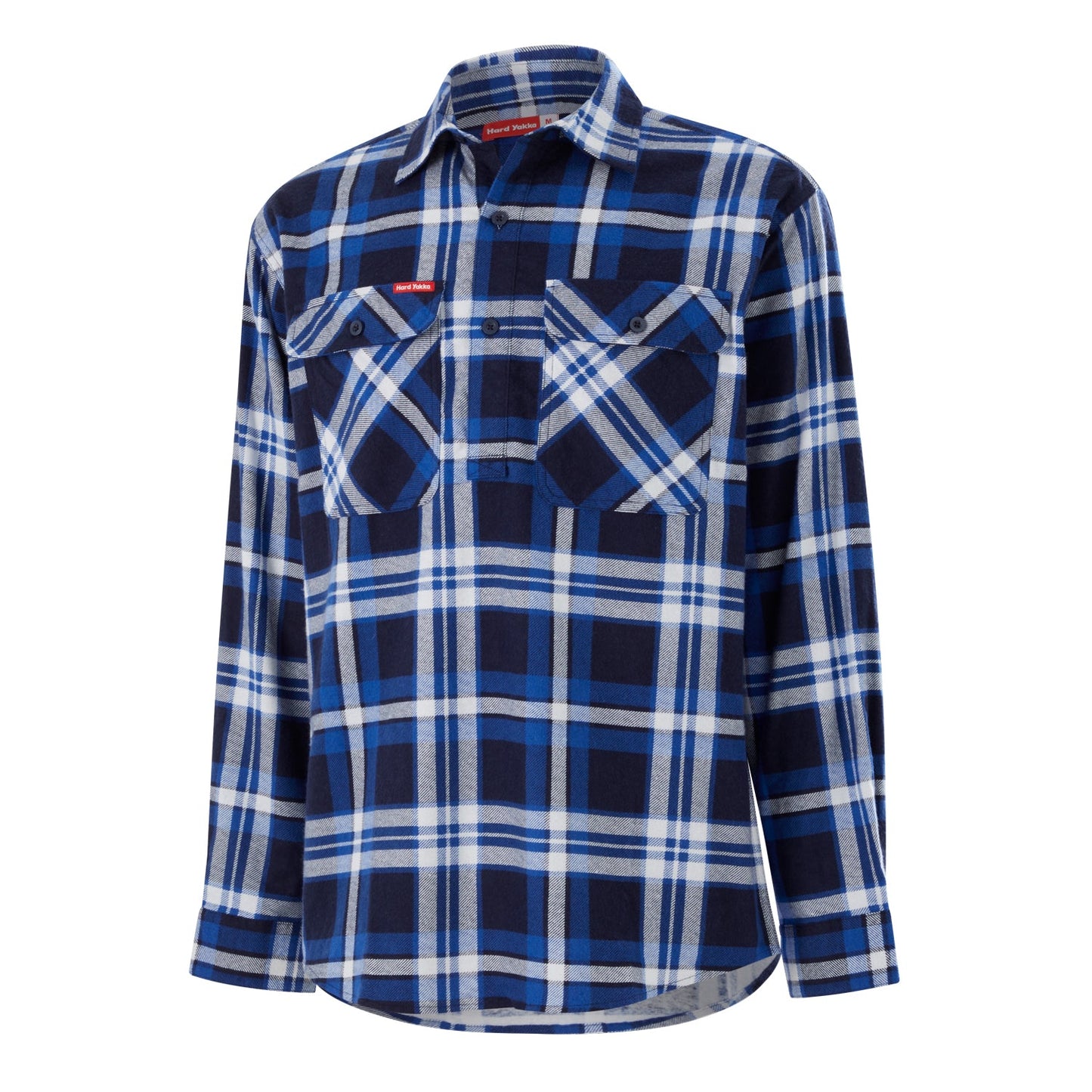 Hard Yakka Y04006 Core Long Sleeve Closed Front Check Flannel Shirt