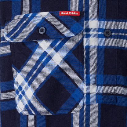 Hard Yakka Y04006 Core Long Sleeve Closed Front Check Flannel Shirt