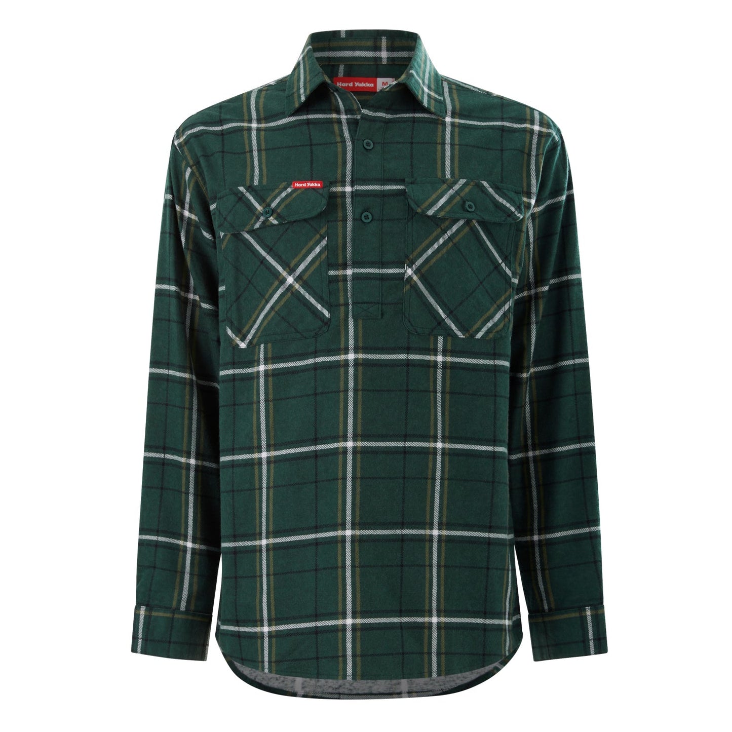 Hard Yakka Y04006 Core Long Sleeve Closed Front Check Flannel Shirt